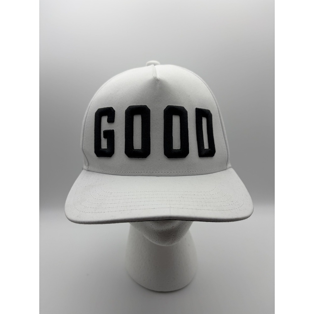 Good Good Hat Cap Snap Back White GOOD Logo Golf Mens One Size Tropical Beach